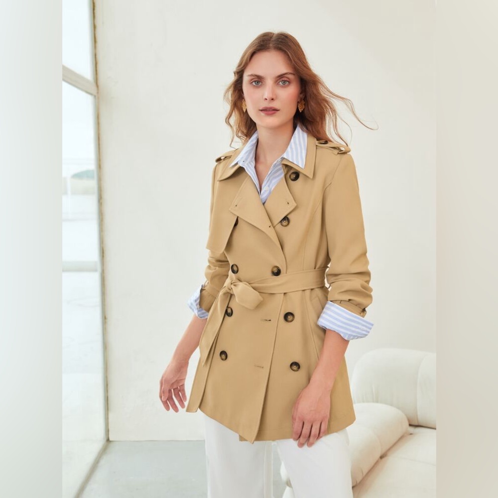 Double Breasted Trench Coat